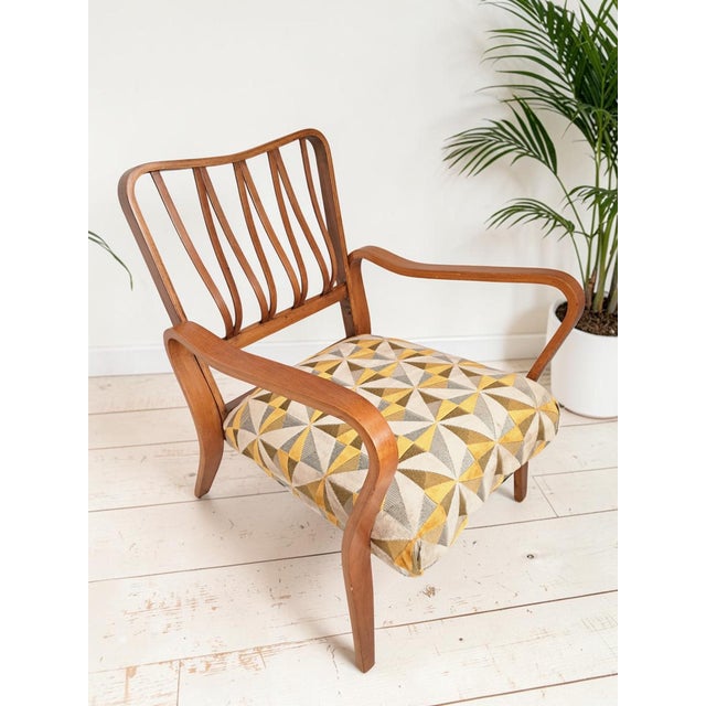 1950s Mid-Century Modern Linden Armchair, 1950s For Sale - Image 5 of 17