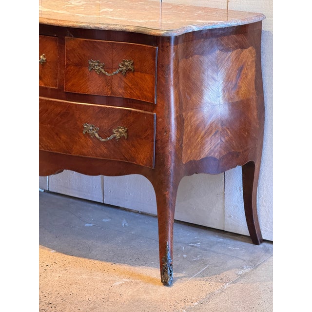 19th Century 19th Century French Marble Top Commode For Sale - Image 5 of 15