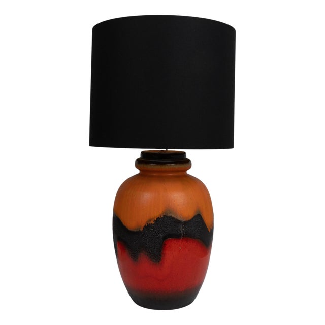 20th Century German Ceramic Table Lamp For Sale