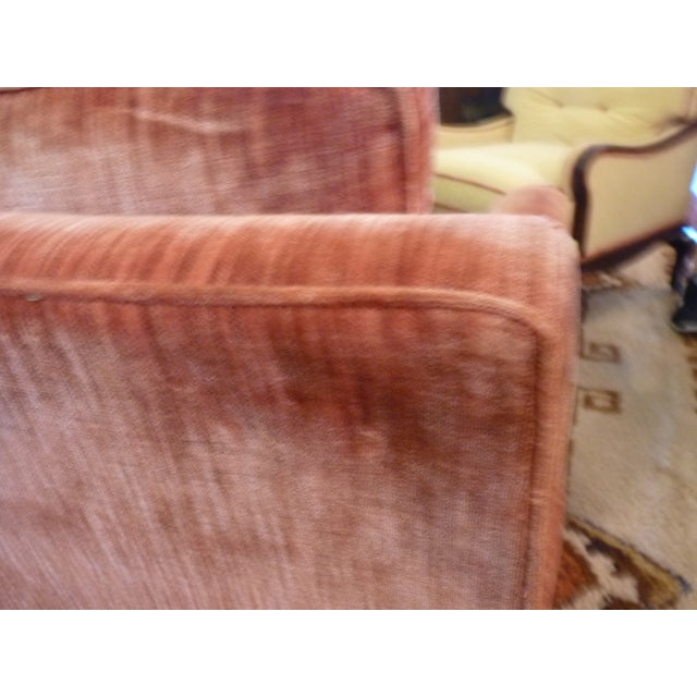Coral Velvet Sofa Chairish