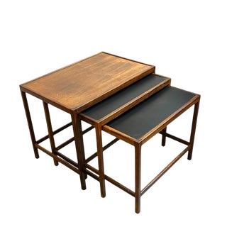 Mid Century Modern Rosewood Nesting Table Set by Kurt Ostervig & Jason Mobler Furniture For Sale