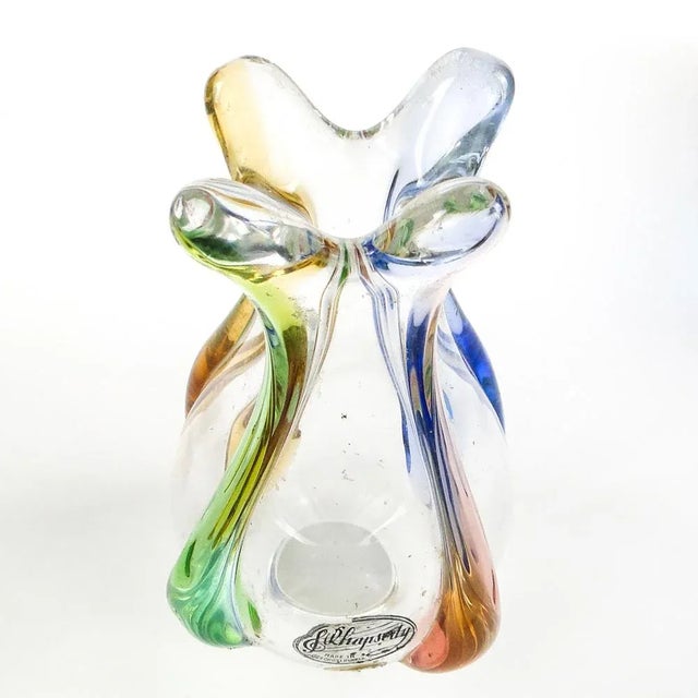 Vase by Hanna Machanovska for Mstisov Glassworks, Czechoslovakia, 1960s For Sale - Image 4 of 10