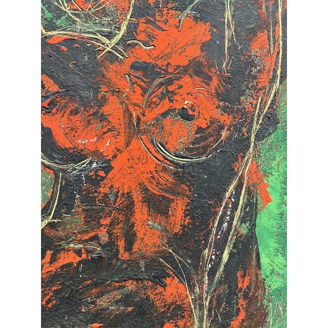 J.P.R, Assise nue, Oil on Wood, Framed For Sale - Image 6 of 12