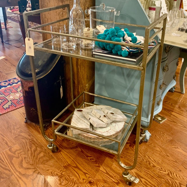 19th Century Summit Gold Bar Cart For Sale - Image 4 of 5