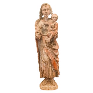 Madonna & Child, 1490, Wood For Sale