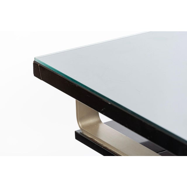 Postmodern Italian Rosewood and Metal Writing Desk by Abbondinterni, 1970s For Sale - Image 17 of 18