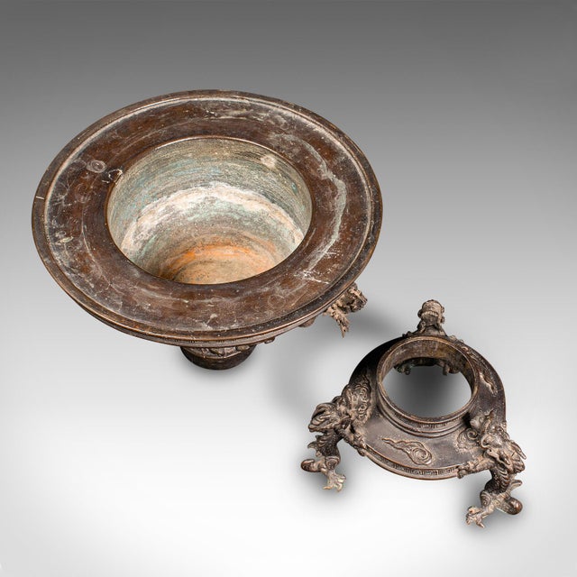 Bronze 1850's Antique Censer Bowl For Sale - Image 8 of 11