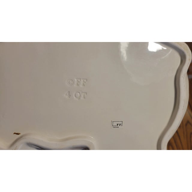 Fitz and Floyd Ceramic Pig Tureen With Tray For Sale - Image 12 of 12