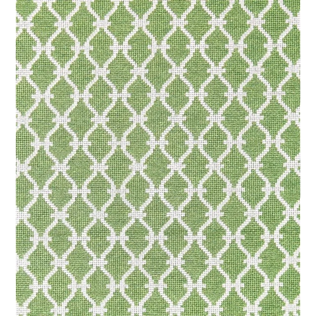 Traditional Sample - The House of Scalamandré Trellis Weave Fabric, Jade For Sale - Image 3 of 3