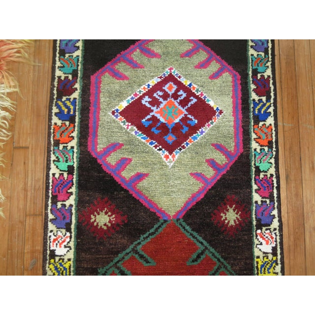 Vintage Turkish Bohemian Runner - 2'9" x 13'6" For Sale In New York - Image 6 of 8
