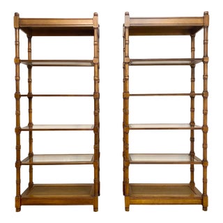 1950s Mid Century Modern Etageres Bookcases - a Pair For Sale