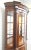 Late 20th Century Henredon Mahogany Curio Display Cabinet For Sale - Image 5 of 8