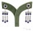 14k(585) Vintage White Gold Natural Diamond and Sapphire Earrings For Sale