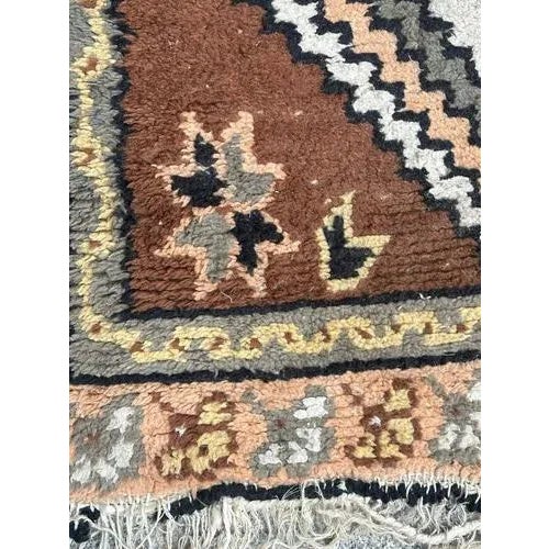 Small Mid-Century Moroccan Rug, 1930s For Sale - Image 4 of 10