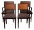 1950s John Stuart Mid-Century Modern Cane and Wood Dining Chairs - Set of 4 For Sale