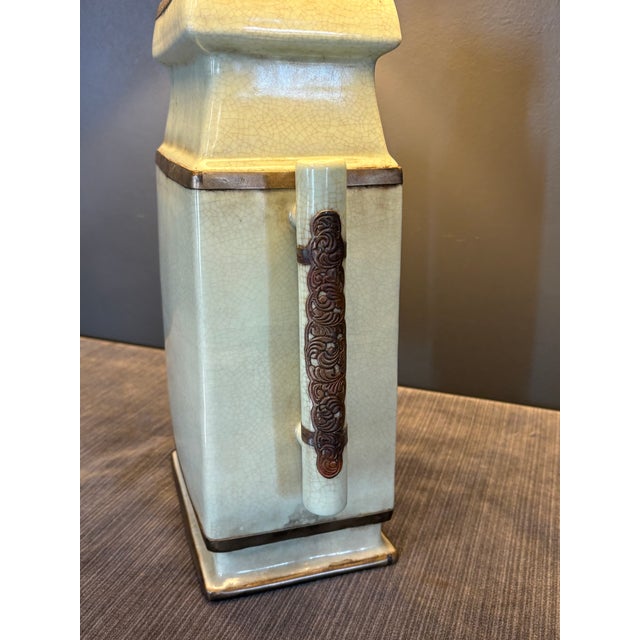 Mid 20th Century Mid 20th Century Ceramic Table Lamp by John Richard For Sale - Image 5 of 10