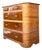 Vintage Deco Stacked Rattan Tall Chest of Drawers For Sale