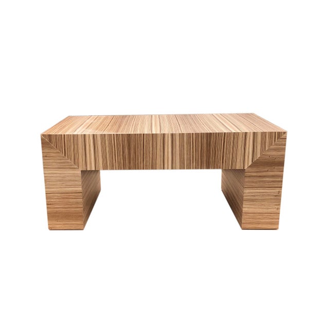 Custom Made Exotic Zebra Wood Coffee Table Chairish