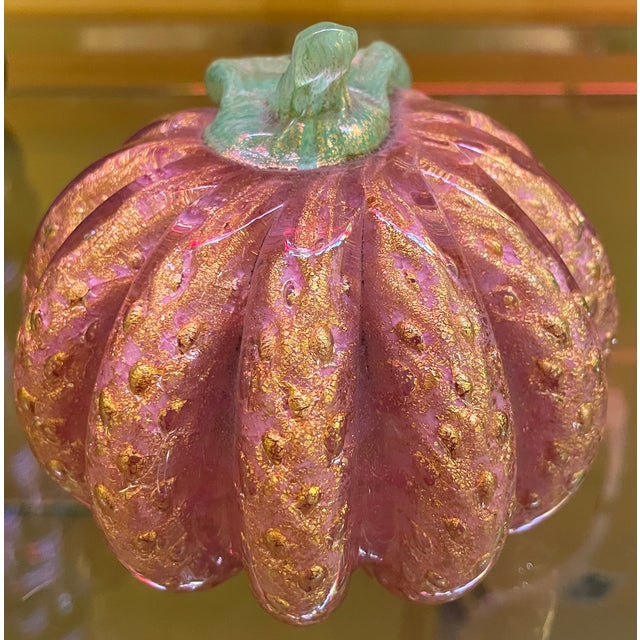 Murano Glass Pumpkin Circa 1960s For Sale - Image 4 of 12