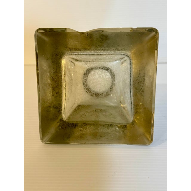 Antique Art Deco Frosted Glass Inkwell With Pewter Orb Lid For Sale In Phoenix - Image 6 of 12