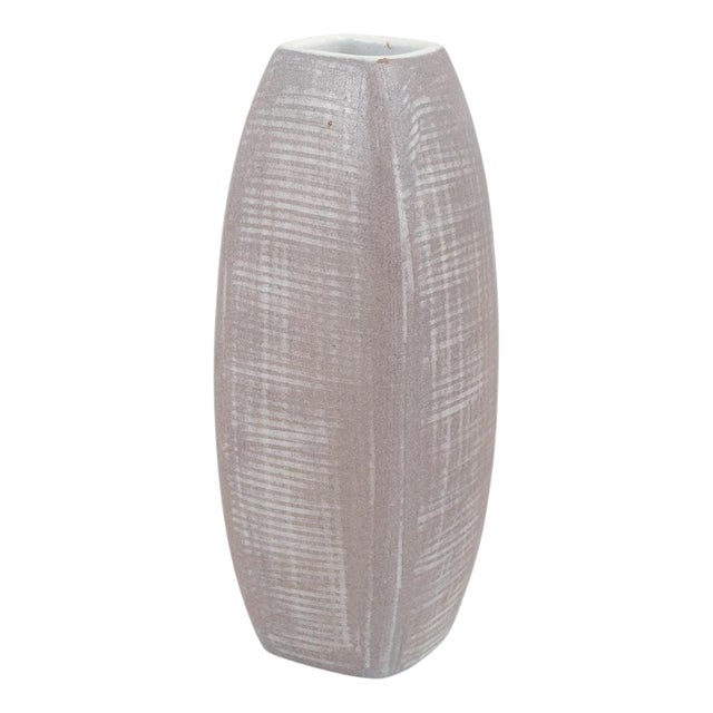 Vintage Four-Sided Stoneware Vase by Ingrid Atterberg for Upsala-Ekeby, 1960s For Sale
