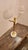 Metal John Richard Brass Figure With Two Selenite Balls For Sale - Image 7 of 8