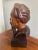 Hand-Carved Wood Bust of Ho Chi Minh by Thanh Lê For Sale - Image 4 of 8