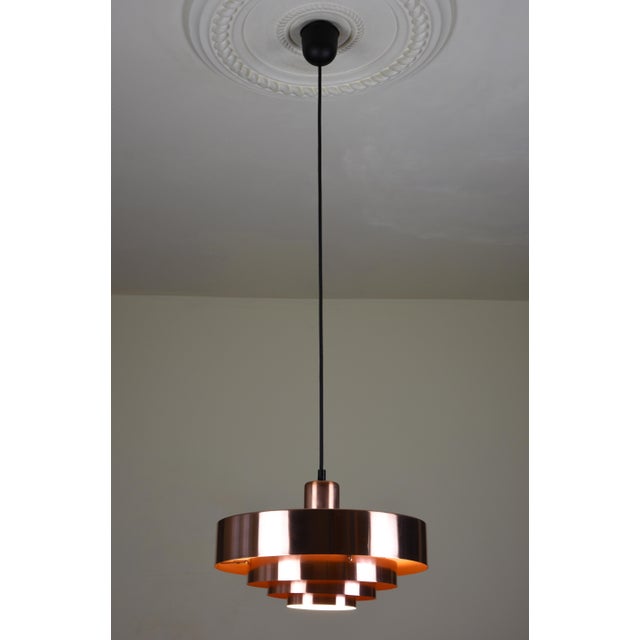 Fog & Mørup Roulet Pendant Lamp in Copper by Jo Hammerborg for Fog & Mørup, Denmark, 1963 For Sale - Image 4 of 10