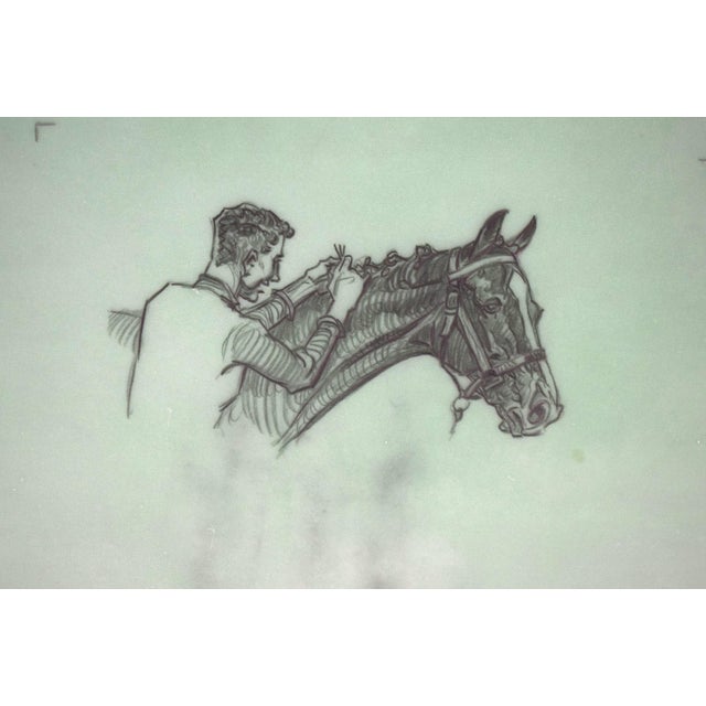 Paul Brown Polo Pencil on Acetate Drawing 13 For Sale - Image 4 of 4