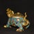 Metal Vintage Cloisonné Enamel Gilt Bronze Dragon Turtle Censer Incense Burner With Bagua Lid For Sale - Image 7 of 9