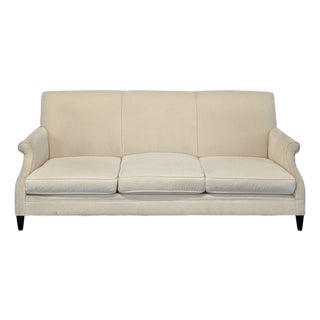 Restoration Hardware 3-Seat Classic Cream Sofa For Sale