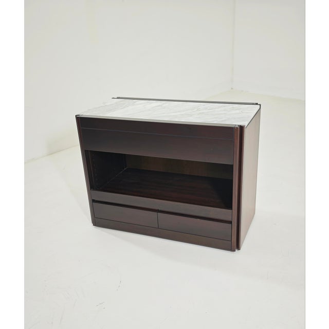 4D Bar Cabinet in Wood and Marble by Angelo Mangiarotti for Molteni, 1960s For Sale - Image 14 of 18