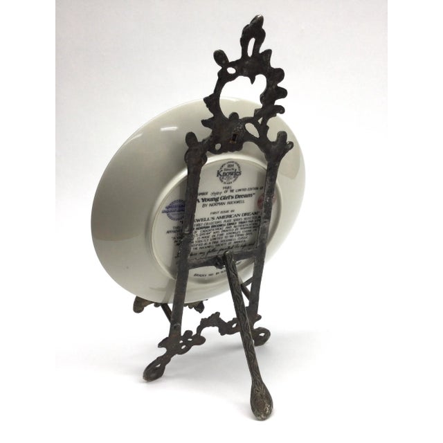 Metal Victorian Metal Artwork Table Stand Easel For Sale - Image 7 of 10