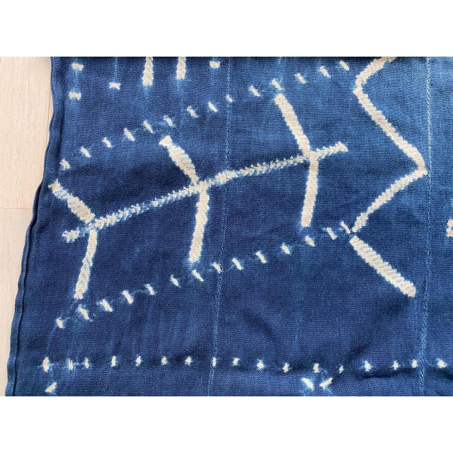 Antique Indigo Mali Textile For Sale - Image 13 of 18