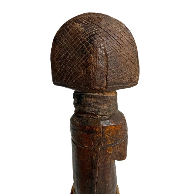Tribal Old Vintage Mossi African Doll Figure For Sale - Image 3 of 5