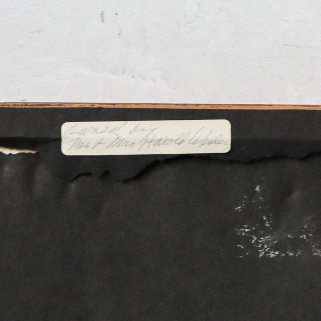 1986 Framed Seated Female Nude Oil Pastel on Paper For Sale In Las Vegas - Image 6 of 8