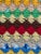 Yellow Mid Century Modern Multicolor Handcrafted Crocheted Afghan Throw Blanket For Sale - Image 8 of 15
