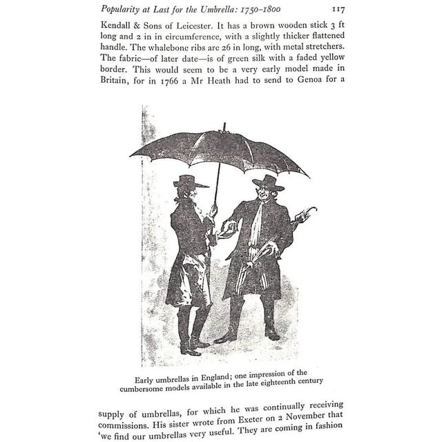 Blue "A History of the Umbrella" 1970 Crawford, t.s. For Sale - Image 8 of 12