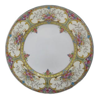 Wedgwood England Fine China Colorful Floral St Austell 10.5" Dinner Plate W1989 For Sale