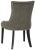 2020s 19''H Dining Chair With Silver Nailheads in Graphite & Espresso - a Pair For Sale - Image 5 of 8