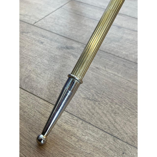 1970s Design Round Brass Tripod Coffee Table For Sale - Image 10 of 12