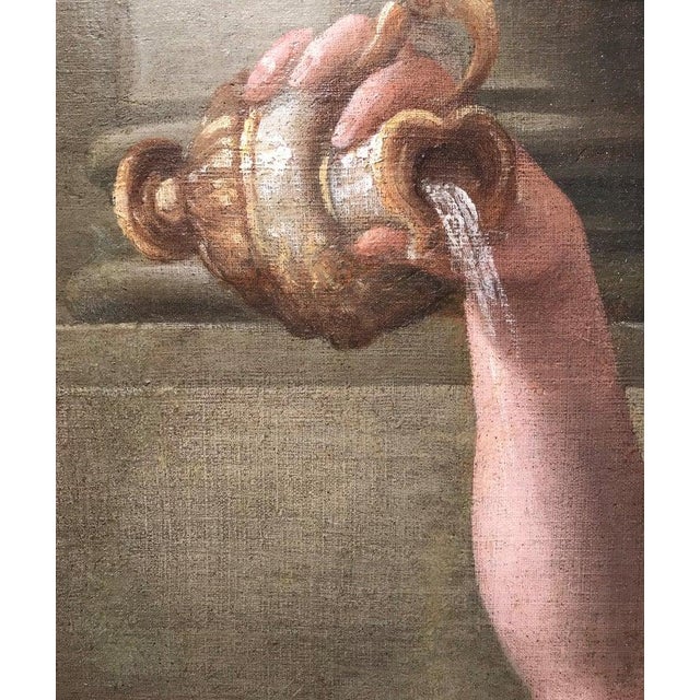 Jacopo da Empoli, Temperance, Oil on Canvas, Late 16th Century, Framed For Sale - Image 4 of 12