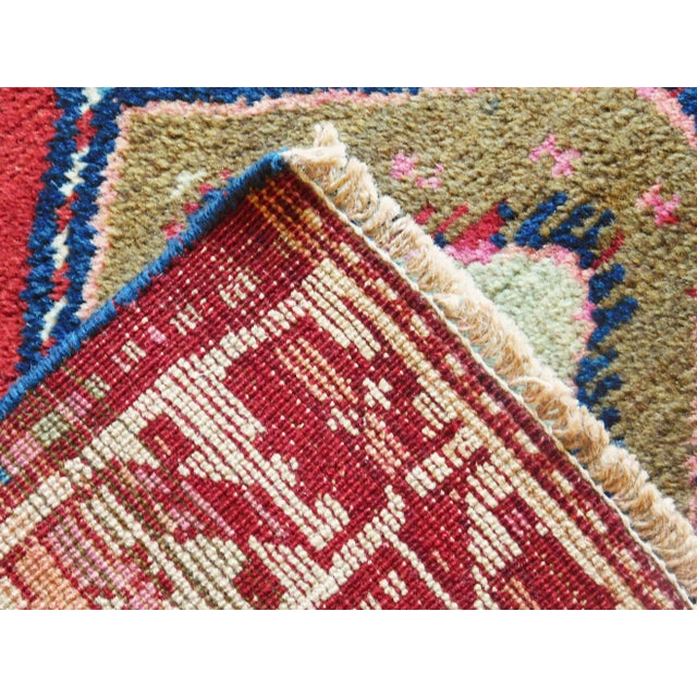 1920s Antique Hand-Knotted Caucasian Runner Rug For Sale - Image 12 of 13
