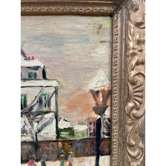 Green 1960s Molly Lamb Bobak "Cafe Du Agil" Oil on Board For Sale - Image 8 of 8