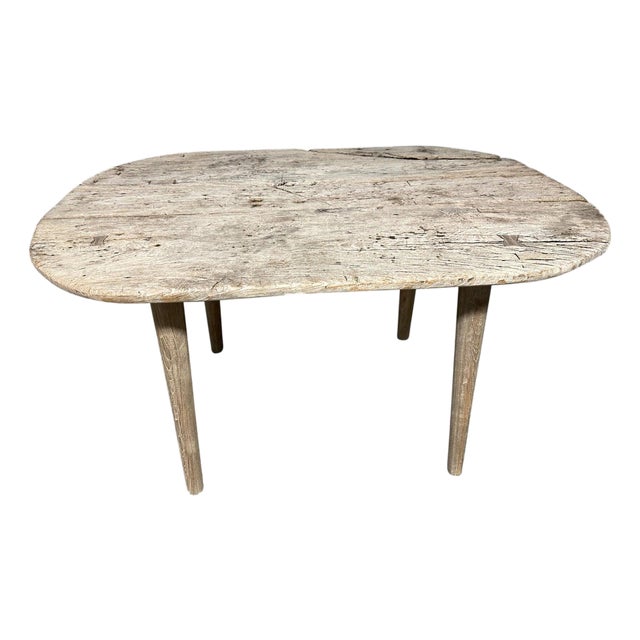 Andrianna Shamaris Wabi Sabi Teak Wood Table For Sale