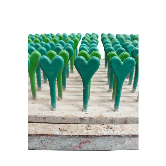 Elizabeth- All Green Hearts Balloon Mold For Sale - Image 9 of 10