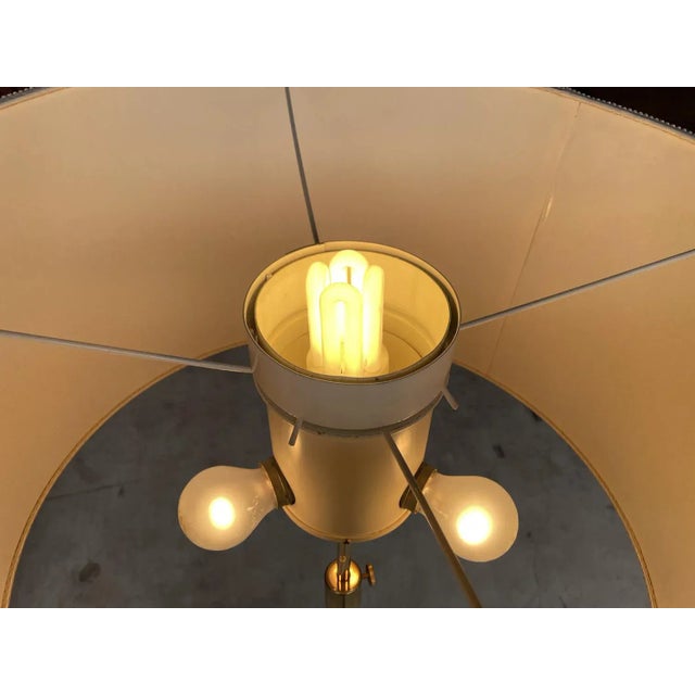 1950s Large Mid-Century Brass Pantonova Floor Lamp by Verner Panton, 1960s For Sale - Image 5 of 10