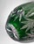 Bohemian Biedermeier Style Cut and Polished Green Crystal Vase For Sale - Image 16 of 18