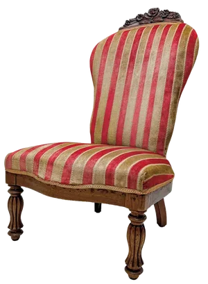 Antique Victorian Carved Wooden Chair, 1890s