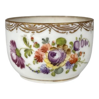 Antique Dresden Franziska Hirsch Handleless Tea Bowl c.1901-14 For Sale